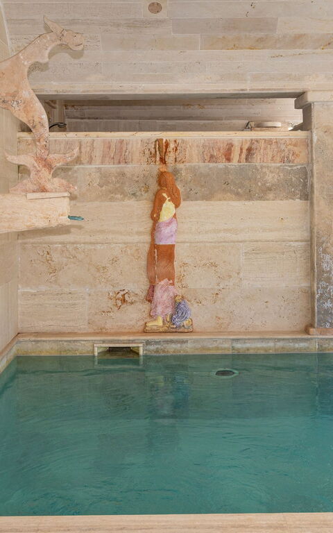 Le Querciolaie with Geothermal Pool: badkar, slå samman, Utomhus