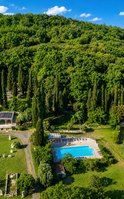 Le Querciolaie with Geothermal Pool: Exteriör, slå samman, Utomhus
