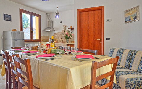 Semesterboende Dependance 1: Kök, Lunchrum, Vardagsrum