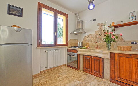 Semesterboende Dependance 1: Kök, Lunchrum, Vardagsrum