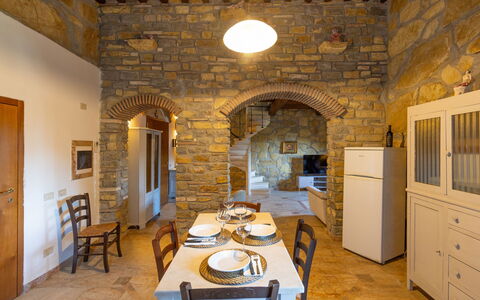 Semesterboende Fontana 1: Kök, Lunchrum