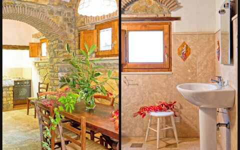 Semesterboende Adamo Ed Eva: Badrum, Kök, Lunchrum, Vardagsrum