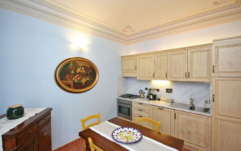 Semesterboende Dante 2: Kök, Lunchrum, Vardagsrum