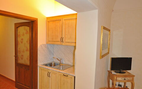 Semesterboende Dante 4: Kök, Lunchrum, Vardagsrum