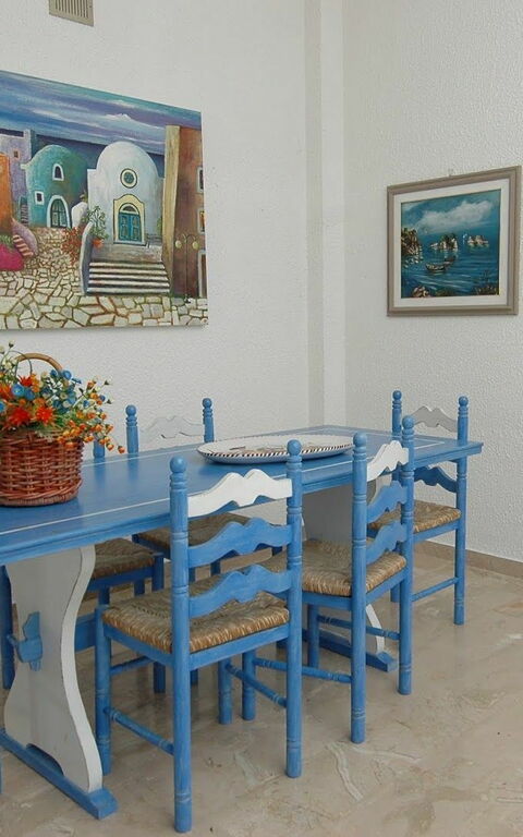 Villa Contrada: Lunchrum, Vardagsrum