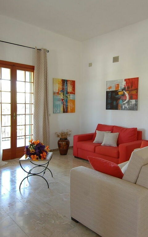 Villa Contrada: Lunchrum, Vardagsrum