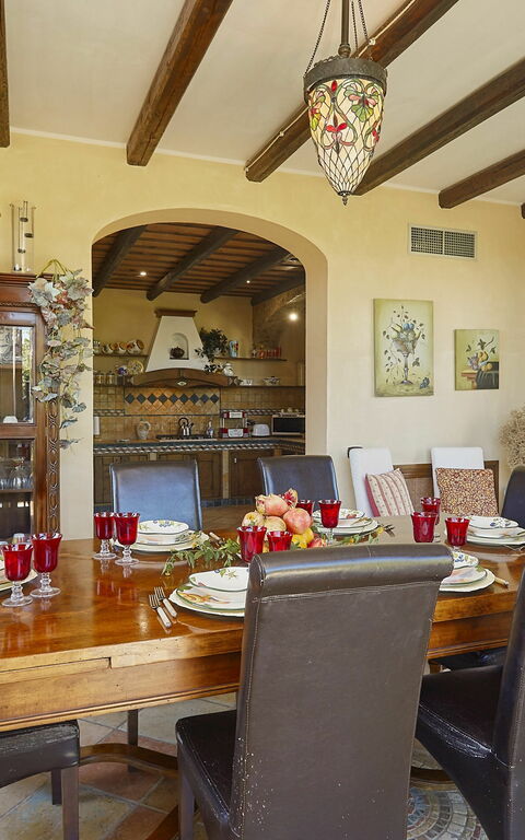 Villa Oasi: Lunchrum