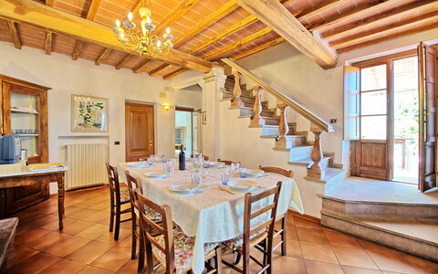 Semesterboende Fienile: Kök, Lunchrum, Vardagsrum