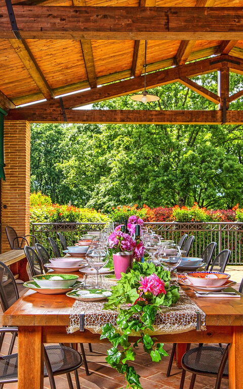 Podere Sant'angelo: Balkong / terrass / uteplats, Utomhus