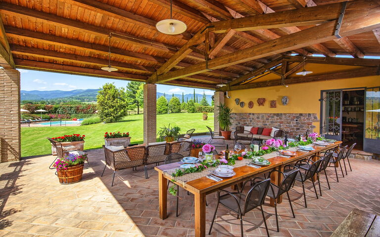 Podere Sant'angelo: Balkong / terrass / uteplats, Utomhus