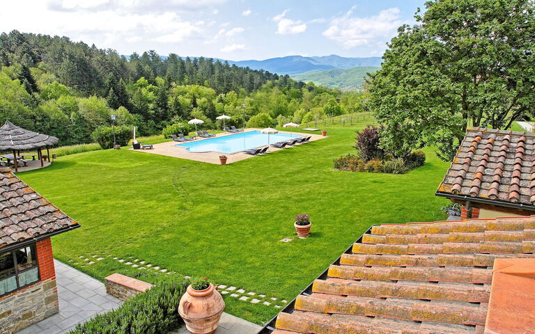 Villa Sant' Angelo: slå samman, Trädgård