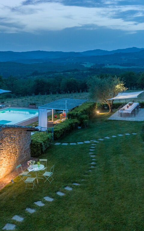 Villa Gerlino: slå samman, Trädgård