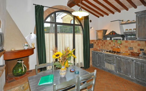 Semesterboende Olivo: Kök, Lunchrum, Vardagsrum