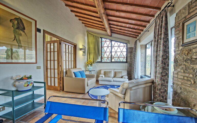 Semesterboende La Capanna: Vardagsrum