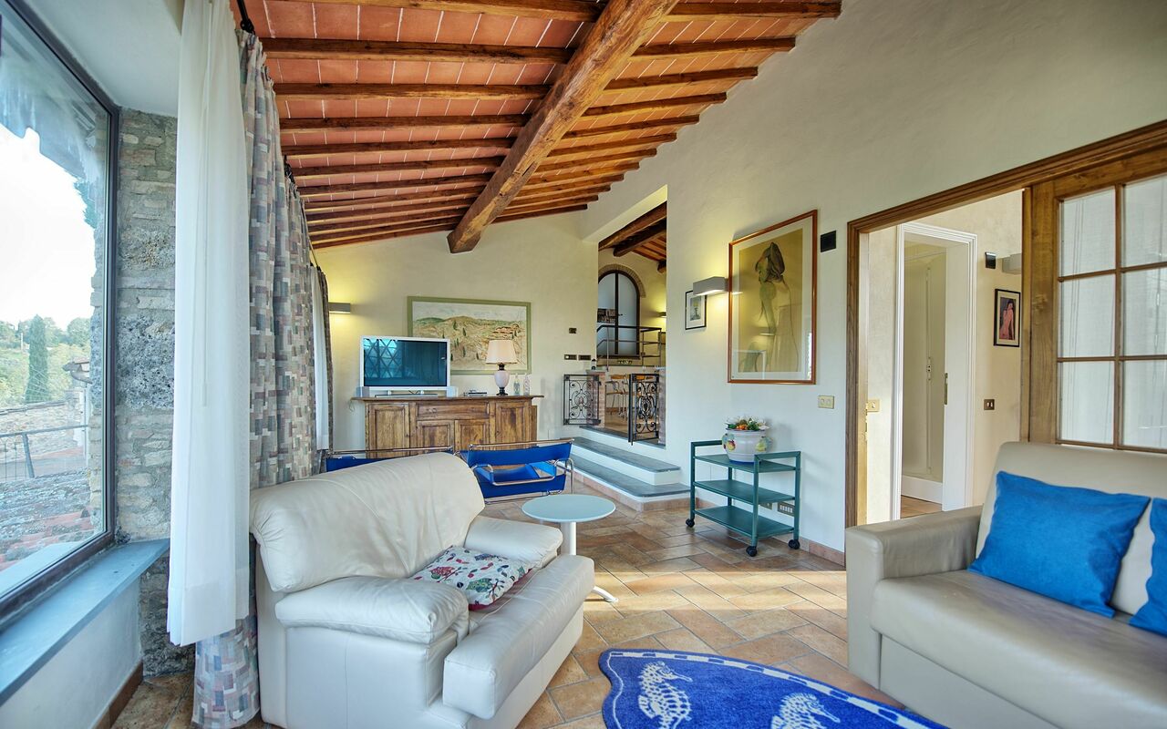 Semesterboende La Capanna: Vardagsrum