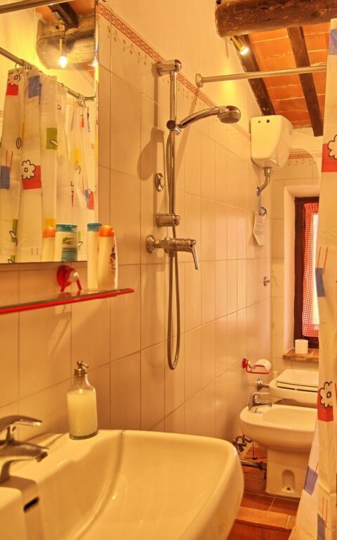 Villa Campogialli: Badrum