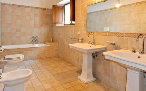 Semesterboende Rufeno: Badrum