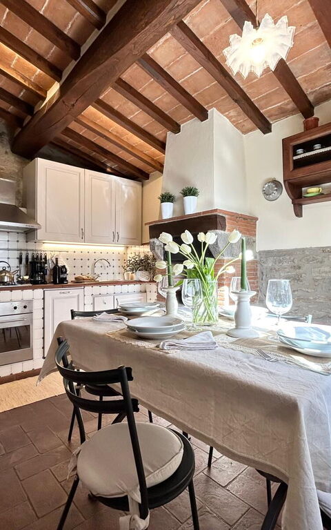 Antico Casale: Kök, Lunchrum