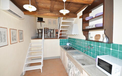 Semesterboende Forno House: Kök, Lunchrum, Vardagsrum