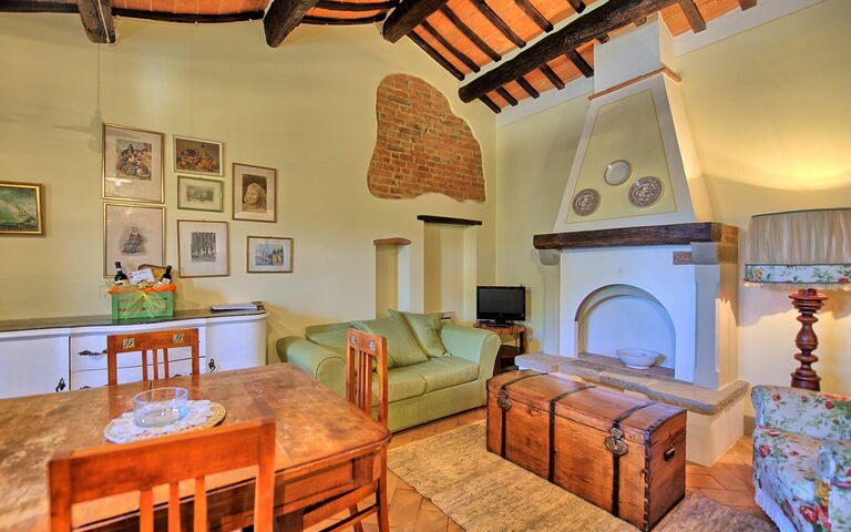 Semesterboende Bandita Apartment: Kök, Lunchrum, Vardagsrum