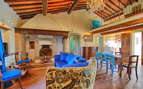 Semesterboende Belvedere Apartment: Lunchrum, Vardagsrum