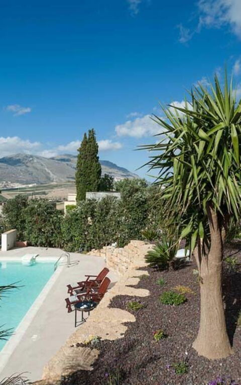 Baglio Maranzano - Marietta: slå samman, Trädgård