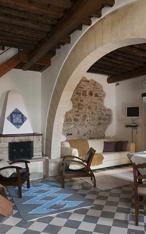 Baglio Maranzano - Titi: Kök, Lunchrum, Vardagsrum