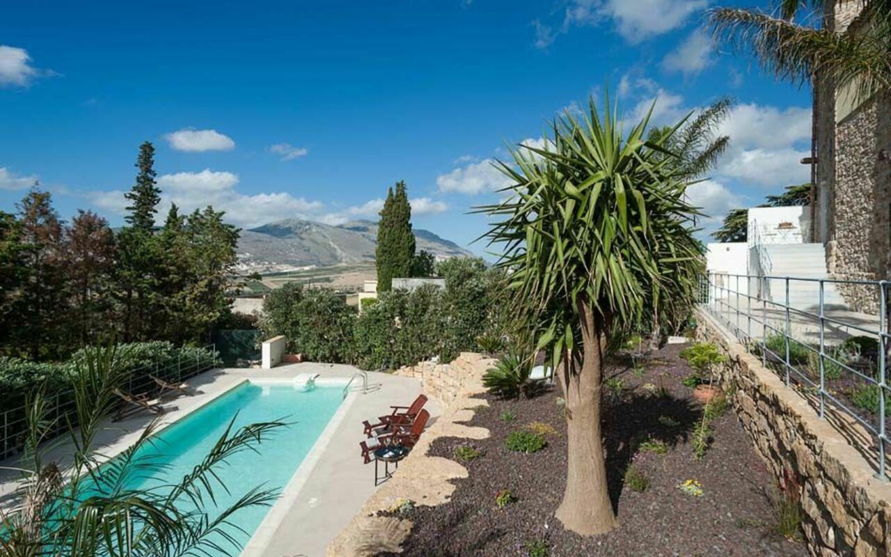 Baglio Maranzano - Titi: slå samman, Trädgård