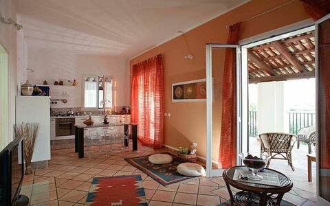 Semesterboende Casa Marsala 2: Kök, Lunchrum, Vardagsrum