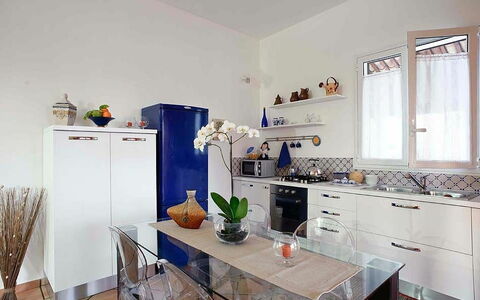 Semesterboende Casa Marsala 2: Kök, Lunchrum, Vardagsrum