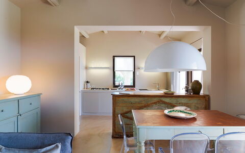 Semesterboende Isla Verde - Ulivi: Lunchrum, Vardagsrum