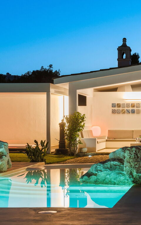 Villa Ager Costa: Exteriör, slå samman, Utomhus