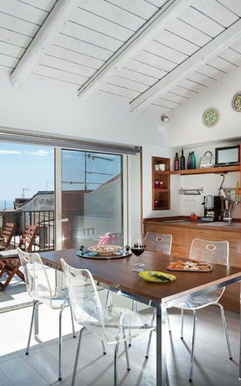 Taormina Suite: Kök, Lunchrum, Vardagsrum