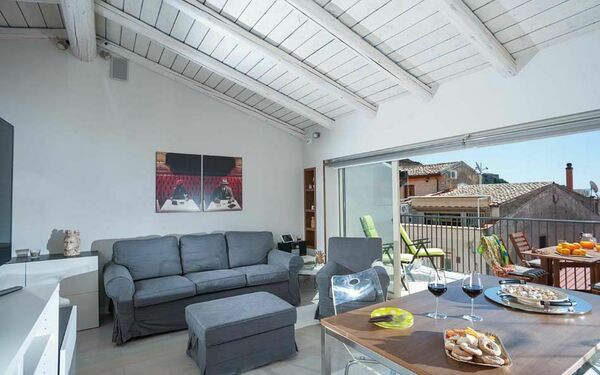 Taormina Suite: Balkong / terrass / uteplats, Vardagsrum, Visningar