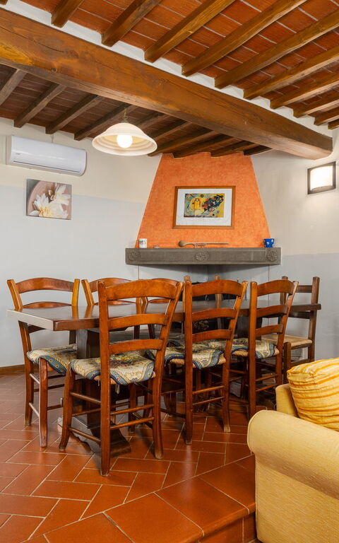 Villa Morandi: Kök, Lunchrum, Vardagsrum