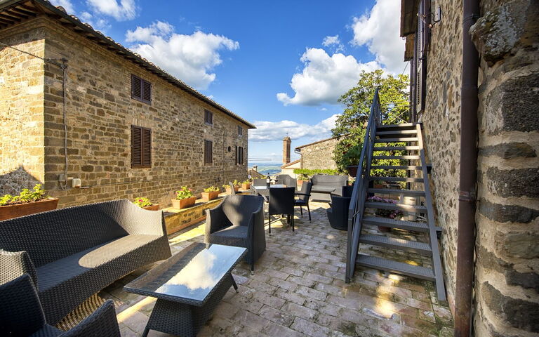 Villa Piazza Della Fortezza: Balkong / terrass / uteplats