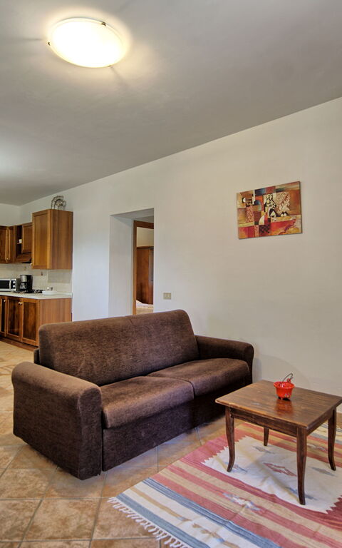 Villa Picchio: Kök, Lunchrum, Vardagsrum