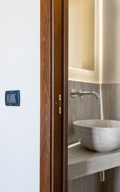 Villa San Michele: Badrum