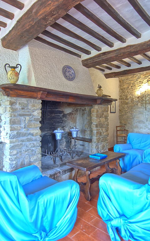 Villa Uccellaia: Vardagsrum