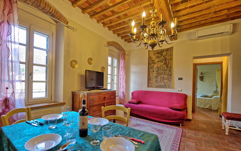 Semesterboende Flavia 5: Lunchrum, Vardagsrum