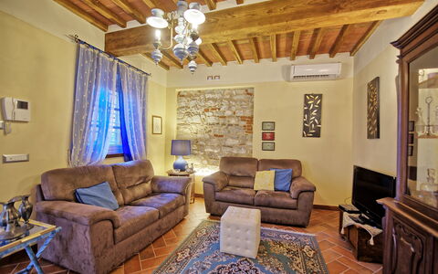 Semesterboende Flavia 2: Vardagsrum