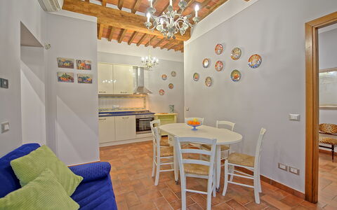 Semesterboende Flavia 4: Kök, Lunchrum, Vardagsrum