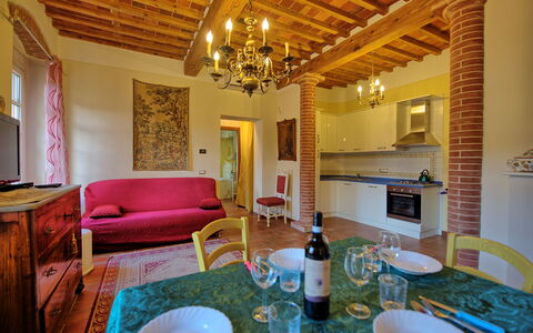 Semesterboende Flavia 6: Lunchrum, Vardagsrum