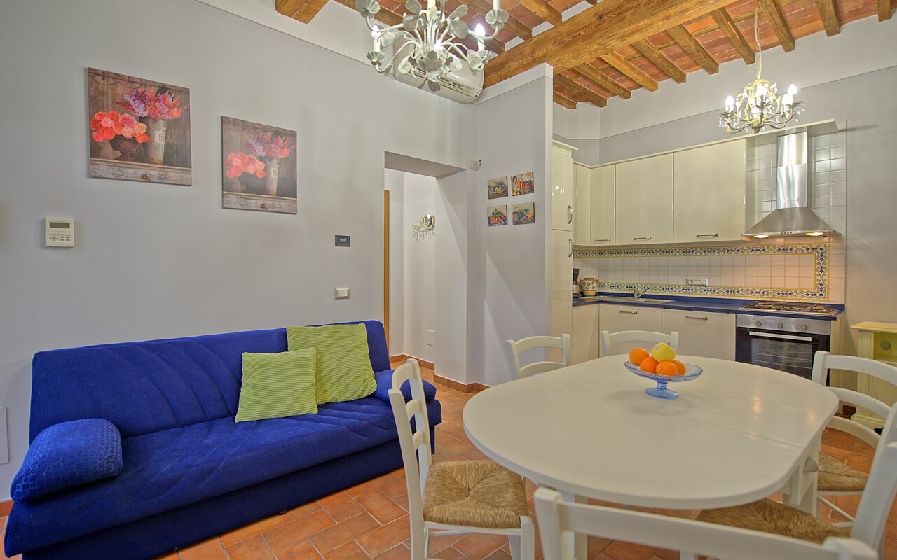 Semesterboende Flavia 4: Kök, Lunchrum, Vardagsrum