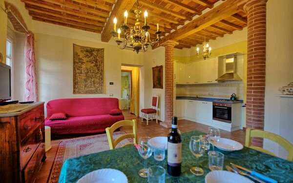 Semesterboende Flavia 5: Kök, Lunchrum, Vardagsrum