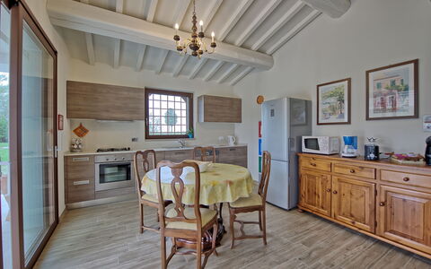 Semesterboende Fornace 1: Kök, Lunchrum, Vardagsrum