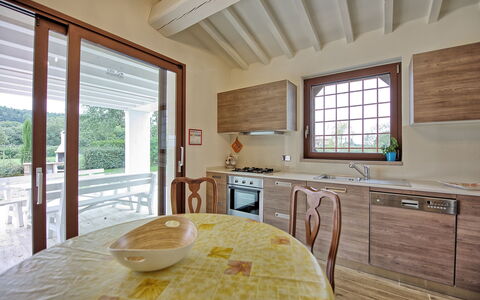 Semesterboende Fornace 1: Kök, Lunchrum, Vardagsrum