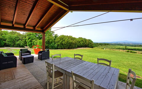 Semesterboende Marcello: Balkong / terrass / uteplats, Sommar, Utomhus, Visningar