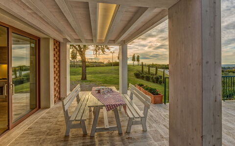 Semesterboende Fornace 2: Exteriör, Trädgård