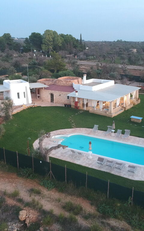 Trullo Torre Suda: slå samman, Trädgård